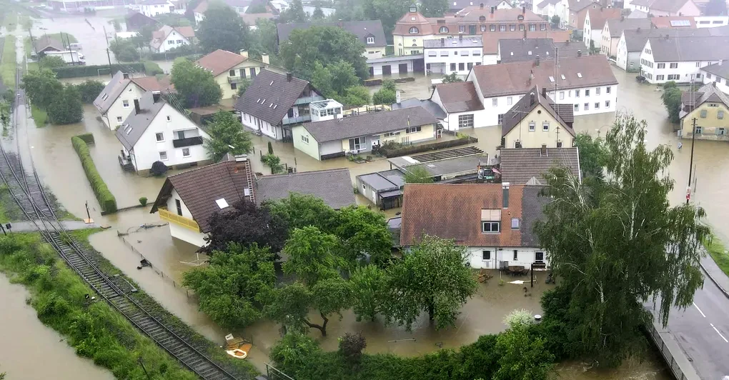 Hochwasser in Augsburg 2024