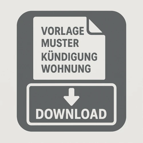 Wohnung Kündigen Mustervorlage