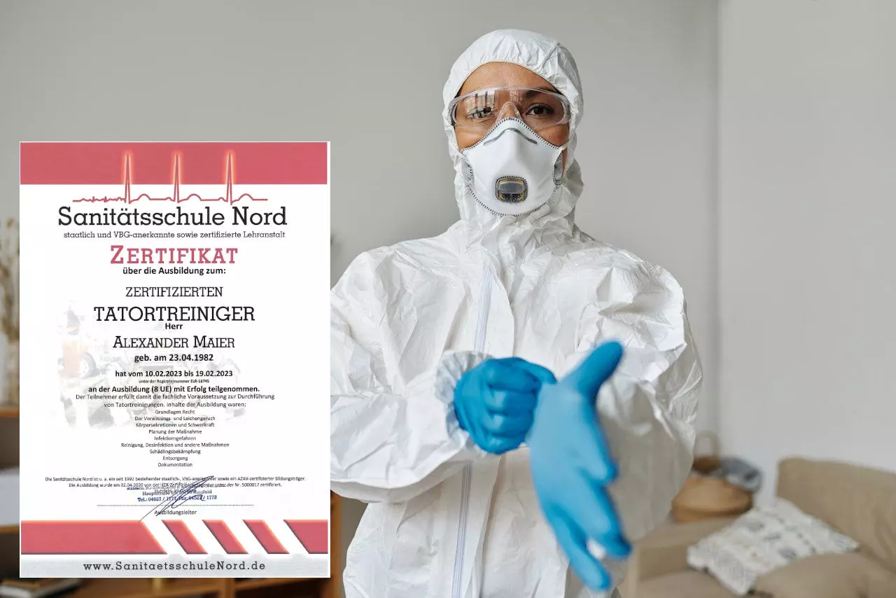 Zertifizierter Tatortreiniger
